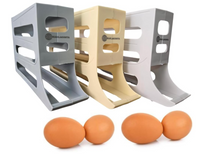 Load image into Gallery viewer, K&amp;KLACOSTA 4 Tier Egg Tray, Automatic Egg Rolling Dispenser Rack for Storing Organizing Distributing and Rolling Eggs in Refrigerator Stackable, Kitchens, Cabinets, Dining
