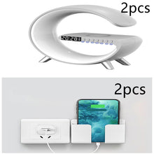 Load image into Gallery viewer, 2023 New Intelligent G Shaped LED Lamp Bluetooth Speake Wireless Charger Atmosphere Lamp App Control For Bedroom Home Decor
