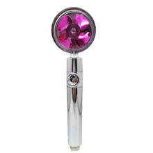 Load image into Gallery viewer, Propeller Driven Shower Head With Stop Button And Cotton Filter Turbocharged High Pressure Handheld Shower Nozzle

