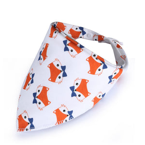 Cotton triangle towel baby child cartoon saliva towel