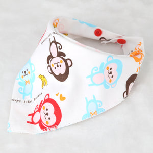 Cotton triangle towel baby child cartoon saliva towel