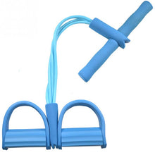 Cargar imagen en el visor de la galería, Natural Latex Foot Pedal Elastic Pull Rope with Handle Fitness Equipment Bodybuilding Expander
