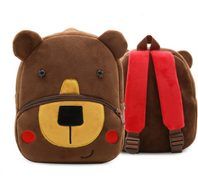 Cargar imagen en el visor de la galería, Children School Backpack Cartoon Rainbow Unicorn Design Soft Plush Material For Toddler Baby Girls Kindergarten Kids School Bags
