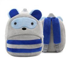 Cargar imagen en el visor de la galería, Children School Backpack Cartoon Rainbow Unicorn Design Soft Plush Material For Toddler Baby Girls Kindergarten Kids School Bags
