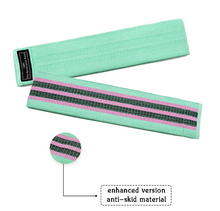 Load image into Gallery viewer, Elastic Resistance Bands for Women and Men Fitness, Workout Outdoor Exercise, Gift, 3-Level Set, Non-Slip Legs and Buttock Sports Bands, Non-Slip.
