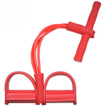 Cargar imagen en el visor de la galería, Natural Latex Foot Pedal Elastic Pull Rope with Handle Fitness Equipment Bodybuilding Expander
