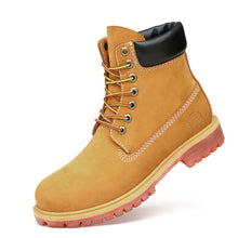 Load image into Gallery viewer, Men&#39;s Matte Leather Martin Boots Outdoor High Top Tooling Shoes
