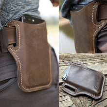 Cargar imagen en el visor de la galería, Cellphone Loop Holster Case Belt Waist Bag Props PU Leather Purse Phone Wallet
