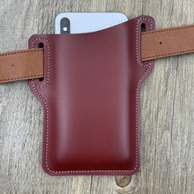 Cargar imagen en el visor de la galería, Cellphone Loop Holster Case Belt Waist Bag Props PU Leather Purse Phone Wallet
