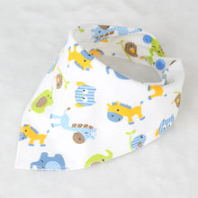 Cargar imagen en el visor de la galería, Cotton triangle towel baby child cartoon saliva towel
