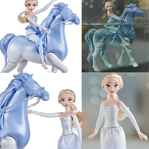 Disney's Frozen 2 Elsa and Swim and Walk Nokk, Toy for Kids, Frozen Dolls
