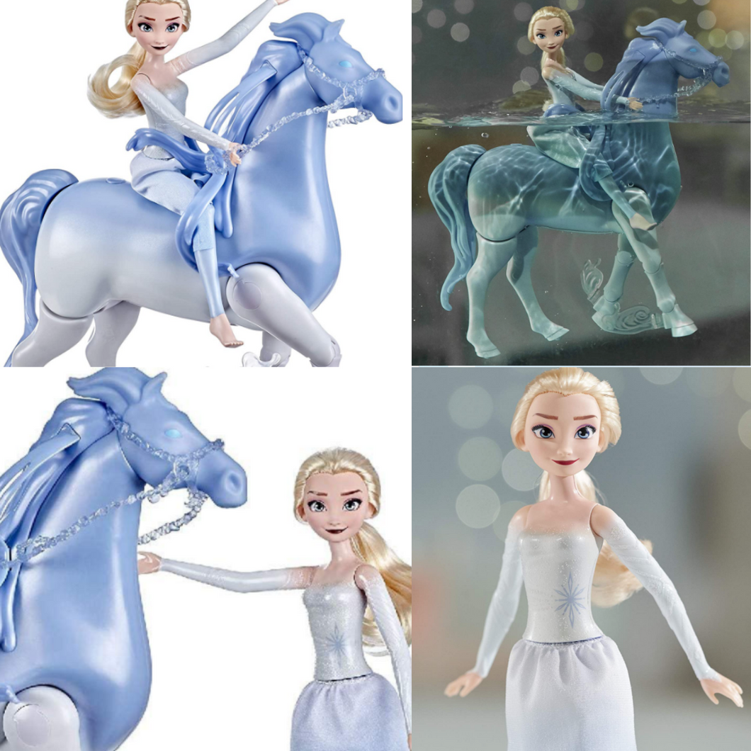 Disney's Frozen 2 Elsa and Swim and Walk Nokk, Toy for Kids, Frozen Dolls