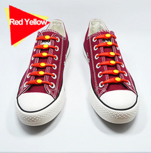 Load image into Gallery viewer, Elastic Silicone Shoelaces 12pcs Lazy No Tie Athletic Running Sport Shoelaces Children and Adult Shoe Strings For NMD sneakers
