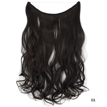 Load image into Gallery viewer, Hair Extensions Secret Fish Line Hairpieces Silky Straight Synthetic 22 inches Invisible Wire No Clips

