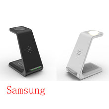 Load image into Gallery viewer, Charging Station Wireless Charger Stand Wireless Quick Charge Dock For Phone Holder Compatible With , 3 In 1 Fast
