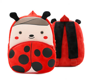 Children School Backpack Cartoon Rainbow Unicorn Design Soft Plush Material For Toddler Baby Girls Kindergarten Kids School Bags