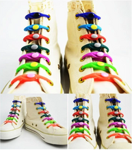 Load image into Gallery viewer, Elastic Silicone Shoelaces 12pcs Lazy No Tie Athletic Running Sport Shoelaces Children and Adult Shoe Strings For NMD sneakers
