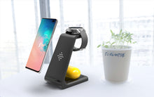 Load image into Gallery viewer, Charging Station Wireless Charger Stand Wireless Quick Charge Dock For Phone Holder Compatible With , 3 In 1 Fast
