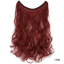 Load image into Gallery viewer, Hair Extensions Secret Fish Line Hairpieces Silky Straight Synthetic 22 inches Invisible Wire No Clips
