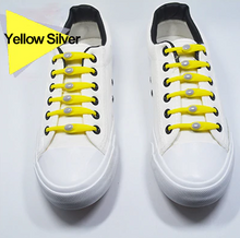 Load image into Gallery viewer, Elastic Silicone Shoelaces 12pcs Lazy No Tie Athletic Running Sport Shoelaces Children and Adult Shoe Strings For NMD sneakers
