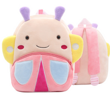Cargar imagen en el visor de la galería, Children School Backpack Cartoon Rainbow Unicorn Design Soft Plush Material For Toddler Baby Girls Kindergarten Kids School Bags
