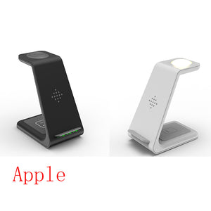 Charging Station Wireless Charger Stand Wireless Quick Charge Dock For Phone Holder Compatible With , 3 In 1 Fast