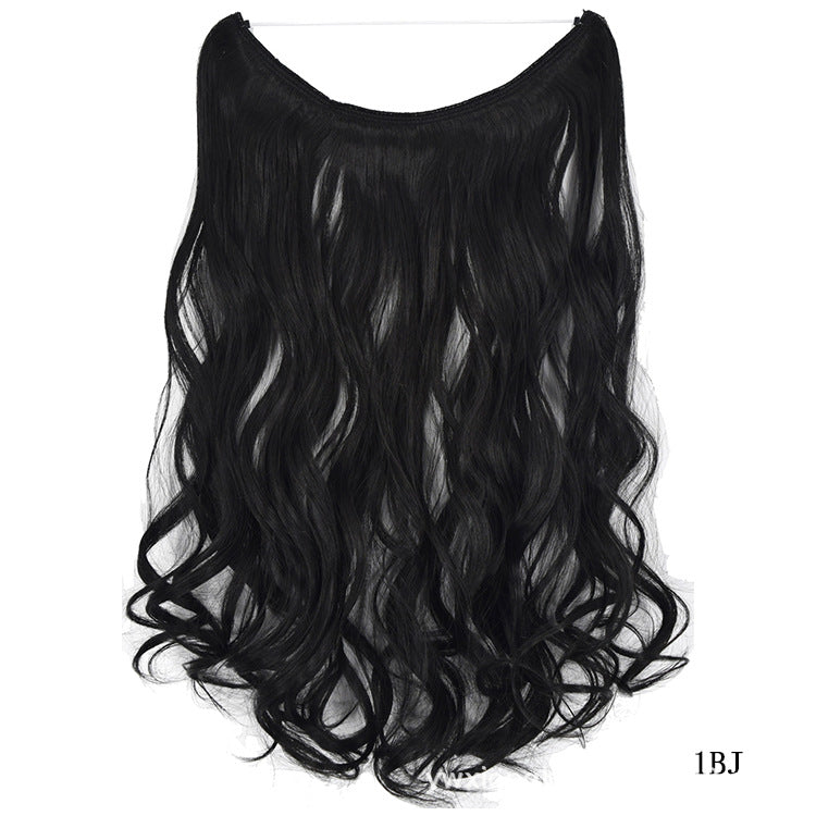 Hair Extensions Secret Fish Line Hairpieces Silky Straight Synthetic 22 inches Invisible Wire No Clips
