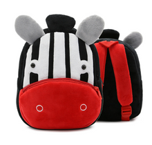 Cargar imagen en el visor de la galería, Children School Backpack Cartoon Rainbow Unicorn Design Soft Plush Material For Toddler Baby Girls Kindergarten Kids School Bags
