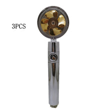 Load image into Gallery viewer, Propeller Driven Shower Head With Stop Button And Cotton Filter Turbocharged High Pressure Handheld Shower Nozzle
