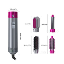 Load image into Gallery viewer, Hair Dryer Comb Multi Functional 5 In1 Hair Curling Straightening Hair Styling Comb Straightener Curler
