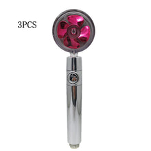 Load image into Gallery viewer, Propeller Driven Shower Head With Stop Button And Cotton Filter Turbocharged High Pressure Handheld Shower Nozzle
