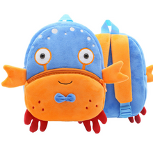 Cargar imagen en el visor de la galería, Children School Backpack Cartoon Rainbow Unicorn Design Soft Plush Material For Toddler Baby Girls Kindergarten Kids School Bags
