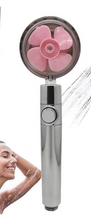 Load image into Gallery viewer, Propeller Driven Shower Head With Stop Button And Cotton Filter Turbocharged High Pressure Handheld Shower Nozzle
