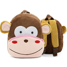 Cargar imagen en el visor de la galería, Children School Backpack Cartoon Rainbow Unicorn Design Soft Plush Material For Toddler Baby Girls Kindergarten Kids School Bags
