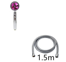 Load image into Gallery viewer, Propeller Driven Shower Head With Stop Button And Cotton Filter Turbocharged High Pressure Handheld Shower Nozzle
