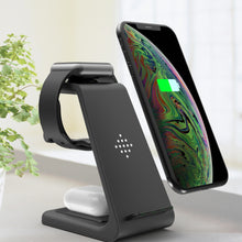 Load image into Gallery viewer, Charging Station Wireless Charger Stand Wireless Quick Charge Dock For Phone Holder Compatible With , 3 In 1 Fast
