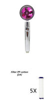 Load image into Gallery viewer, Propeller Driven Shower Head With Stop Button And Cotton Filter Turbocharged High Pressure Handheld Shower Nozzle

