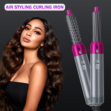 Load image into Gallery viewer, Hair Dryer Comb Multi Functional 5 In1 Hair Curling Straightening Hair Styling Comb Straightener Curler
