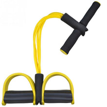 Cargar imagen en el visor de la galería, Natural Latex Foot Pedal Elastic Pull Rope with Handle Fitness Equipment Bodybuilding Expander
