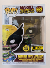 Load image into Gallery viewer, Funko Marvel ZOMBIES WOLVERINE GITD Pop Vinyl #662 EE Exclusive + Protector
