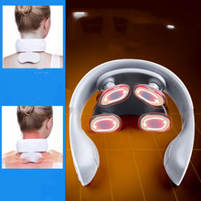 Load image into Gallery viewer, Electric Smart Multifunctional Far Infrared Heating with 2 Heads Neck Vibration Health Massager
