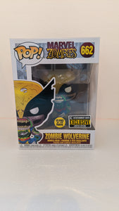 Funko Marvel ZOMBIES WOLVERINE GITD Pop Vinyl #662 EE Exclusive + Protector