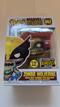 Load image into Gallery viewer, Funko Marvel ZOMBIES WOLVERINE GITD Pop Vinyl #662 EE Exclusive + Protector
