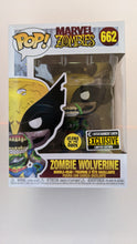 Load image into Gallery viewer, Funko Marvel ZOMBIES WOLVERINE GITD Pop Vinyl #662 EE Exclusive + Protector
