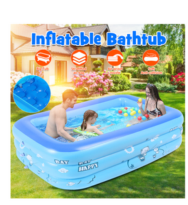 Swimming Pool Outdoor Children Paddling Bathtub Large Inflatable Anti-slip 1.2/1.3/1.5M