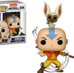 Funko Pop Avatar The Last Airbender : AANG w/Momo #534 Vinyl Figure "MINT