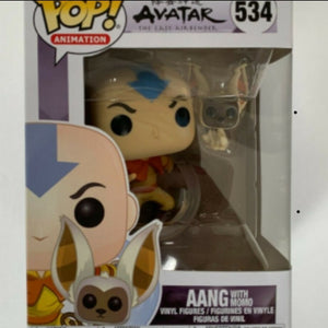 Funko Pop Avatar The Last Airbender : AANG w/Momo #534 Vinyl Figure "MINT