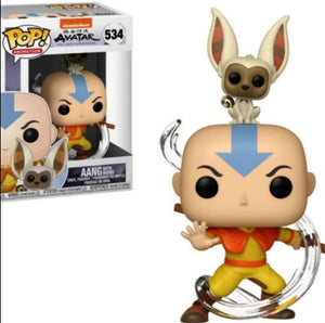 Funko Pop Avatar The Last Airbender : AANG w/Momo #534 Vinyl Figure "MINT