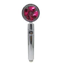 Load image into Gallery viewer, Propeller Driven Shower Head With Stop Button And Cotton Filter Turbocharged High Pressure Handheld Shower Nozzle

