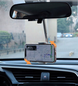 Car Rearview Mirror Mobile Phone Holder Multi Function Universal Multi Function Bracket